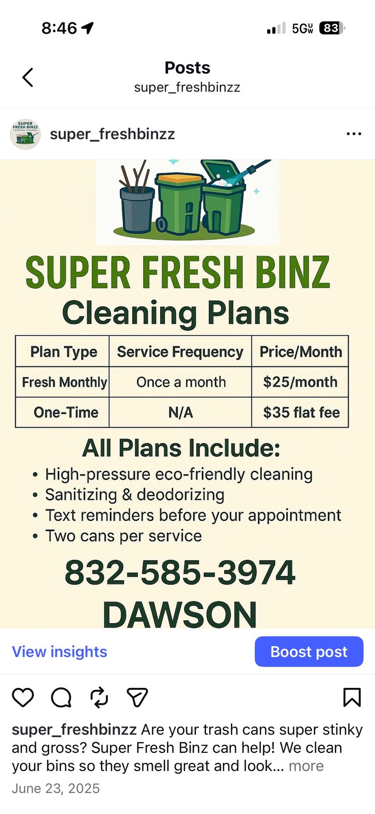 Super Fresh Binzz